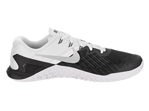 Nike Metcon 3 852928-005 - Zapatillas de entrenamiento para hombre, BLACK/WHITE-METALLIC, 8