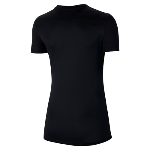 NIKE Mujer Camiseta de Manga Corta, Black/White, M