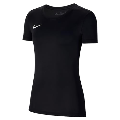 NIKE Mujer Camiseta de Manga Corta, Black/White, M