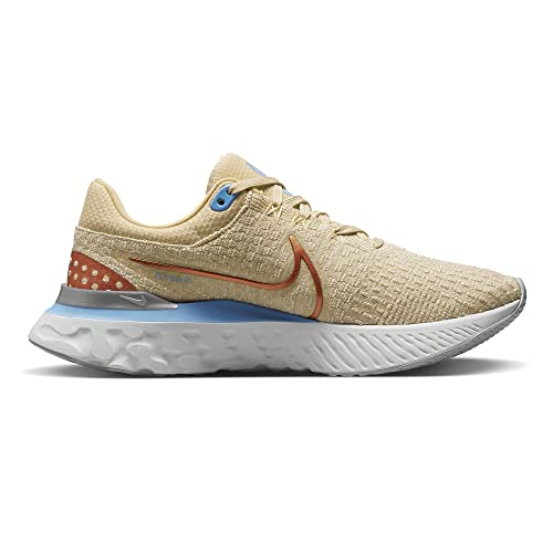 Nike - React Infinity Run Flyknit 3 - DD3024500, Sésamo/avena/blanco/cobre metálico, 39 EU