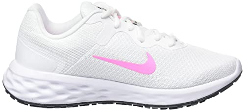 NIKE Revolution 6 Next Nature, Zapatillas de Deporte Mujer, Blanco Rosa Hechizo Fósil de Piedra, 38.5 EU