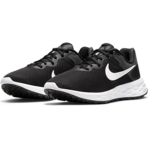 NIKE Revolution 6, Zapatillas de Gimnasia Mujer, Black White Dark Smoke Grey Cool Grey, 38 EU