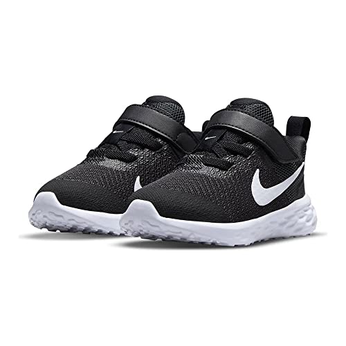 NIKE Revolution 6, Zapatillas de Gimnasia Unisex niños, Black White Dark Smoke Grey Cool Grey, 38.5 EU