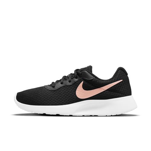 NIKE Tanjun, Zapatillas de Gimnasia Mujer, Black Mtlc Red Bronze Barely Volt White, 36.5 EU