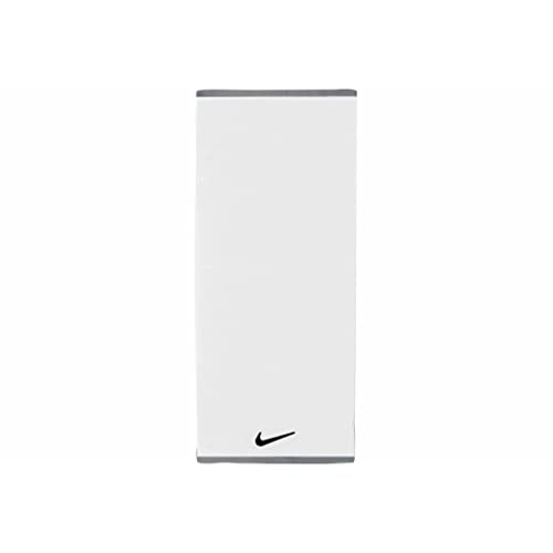 Nike Toalla Unisex para Adultos, Color Blanco/Negro, 60 x 120 cm