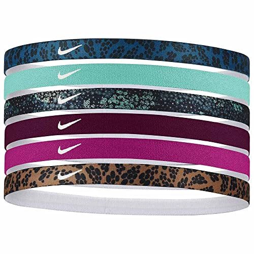 Nike Unisex - Diadema para adultos con estampado marina/lavado de teal/lavado de teal, talla única