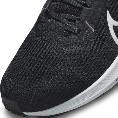 NIKE W Air Zoom Pegasus 40, Sneaker Mujer, Black/White-Iron Grey, 38 EU