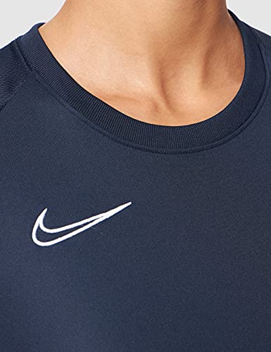 Nike W NK Dry ACD21 Top SS T-Shirt, Women's, Obsidian/White/Royal Blue/White, XS