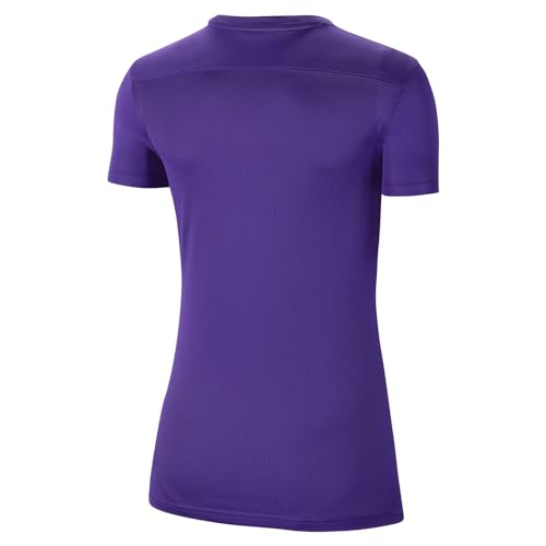 NIKE W Nk Dry Park VII JSY SS Short Sleeve Top, Mujer, Court Purple/White, XS