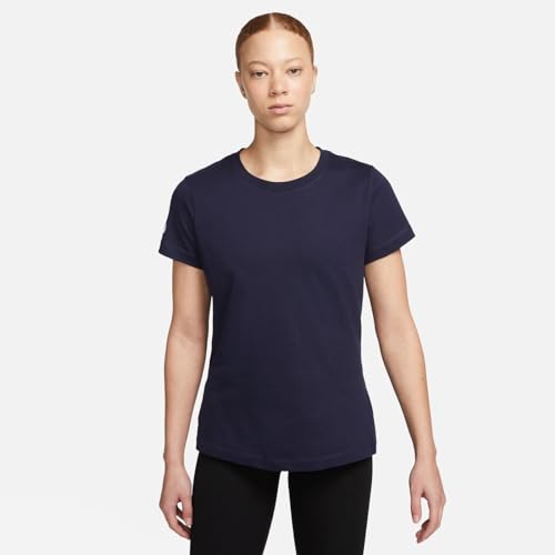 NIKE W NK PARK20 SS tee T-Shirt, Obsidiana/Blanco, XS para Mujer