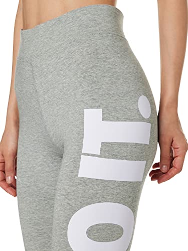 NIKE W NSW Essntl Gx HR Lggng JDI Leggings, Mujer, Dk Grey Heather/White, S