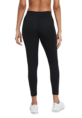 Nike W NSW ESSNTL LGGNG 7/8 LBR MR Leggings, Black/(White), M Womens