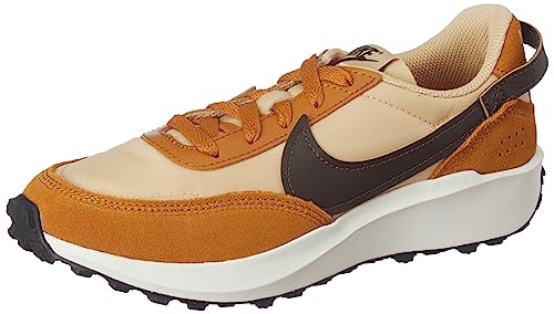 NIKE WMNS Waffle Debut - Tenis de correr para mujer, SESAME/BARROCO MARRÓN-DESIERTO OCRE-NEGRO, 3.5 UK (6 US)