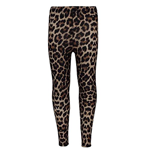 Niña Leggings Infantil Estampado De Leopardo Moda Moderno Estiloso Leggings Edad 5-13 Años - Leopardo Marrón, 11-12 Años