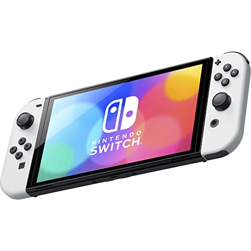 Nintendo Consola Nintendo Switch (modelo OLED), Pantalla de 7 Pulgadas, Con Estación de Acoplamiento Joy-Con Blanca