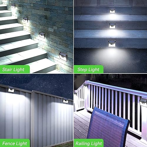 nipify Luces Solares Exterior【4 Paquete/140 LED】 Luz Solar Exterior Con Sensor De Movimiento Luz Solar Exterior Jardin IP65 Impermeable Focos Led Exterior Solares Para Jardín, Garaje, Calle, Patio