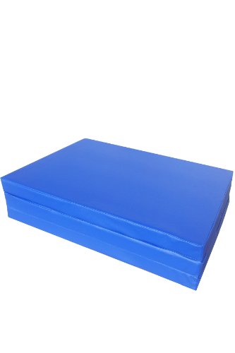 Niro Sportgeräte Turnmatte Weichbodenmatte Klappbar - Colchoneta de Aterrizaje para Gimnasia (Plegable), Color Azul, Talla 180 x 80 x 6.1 cm