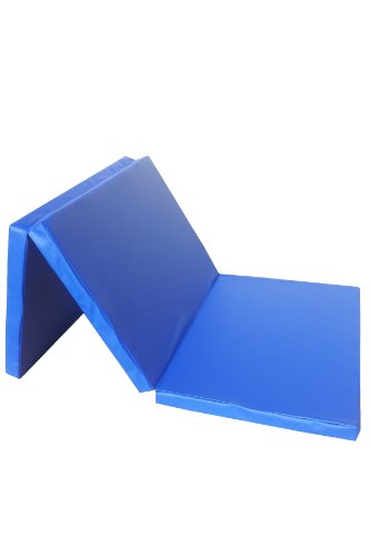 Niro Sportgeräte Turnmatte Weichbodenmatte Klappbar - Colchoneta de Aterrizaje para Gimnasia (Plegable), Color Azul, Talla 180 x 80 x 6.1 cm