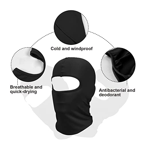 NITAIUN 5 Piezas Balaclavas Máscara Elástica de Esquí Sombrero para Motocicleta Suave a Prueba de Viento Transpirable Multiusos para Esquí Motocicleta Ciclismo Unisex Hombres Mujeres (5 Piezas)