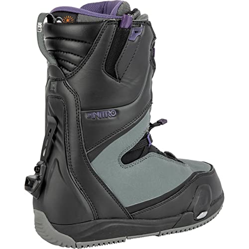 Nitro Snowboards Cave TLS Step On Botas de Snowboard, Mujeres, Black-Charcoal, MP 24,5 // EU 38 // US 7