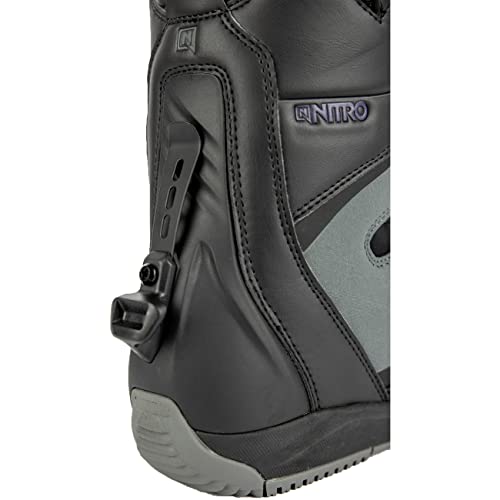 Nitro Snowboards Cave TLS Step On Botas de Snowboard, Mujeres, Black-Charcoal, MP 24,5 // EU 38 // US 7