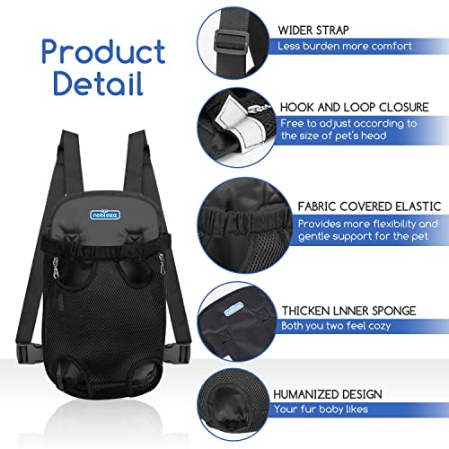 Nobleza-Mochila del Perro Transporte para Mascotas,Mochila Ajustable para Mascotas, Mochila para Perros y Gatos, Bolsa de Viaje de Seguridad, Piernas hacia Afuera