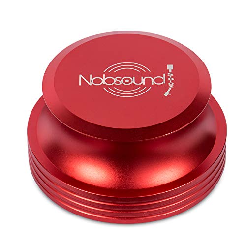 Nobsound LP - Estabilizador de discos de vinilo, rojo