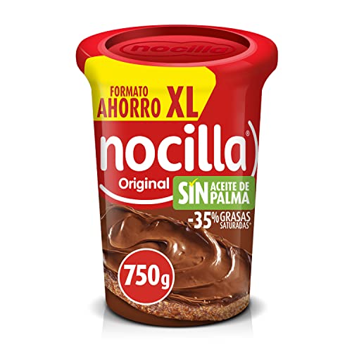 Nocilla Original - Crema al cacao con avellanas sin aceite de palma, tarrina 750 g