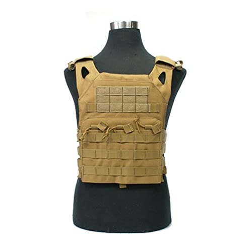 NOPEILVI Chaleco táctico, Chaleco de Airsoft al Aire Libre Multifuncional, Camuflaje Airsoft Chest Vest Sports Body Armor para Actividades al Aire Libre Tamaño Libre Cáxico Táctico de Color Caqui