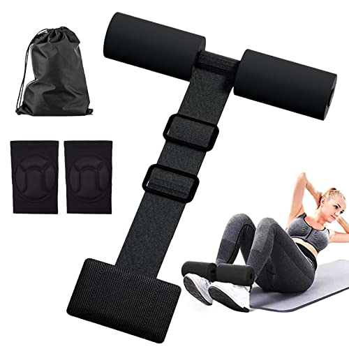 Nordic Hamstring Curl Strap, adecuado para entrenamiento de piernas, abdomen y espalda, puede reemplazar grandes equipos de entrenamiento, equipado con rodilleras de fitness