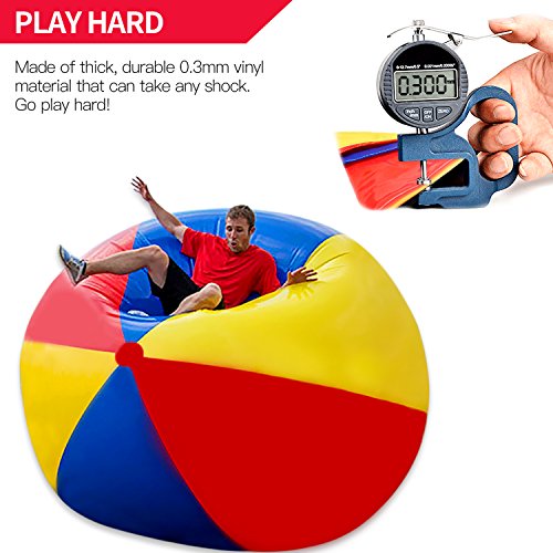 Novelty Place Gigante Pelota de Playa Inflable, Juego de Piscina para Niños y Adultos - Tamaño Jumbo 1,5 Metros (1,5 Metros)