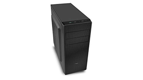 Nox Coolbay RX - NXCBAYRX - Caja de Ordenador ATX y Micro ATX, USB 3.0, Frontal Acabado Metal Mesh, Espacio hasta 3 Ventiladores, 4 Discos Duros y graficas hasta 370mm, Color Negro