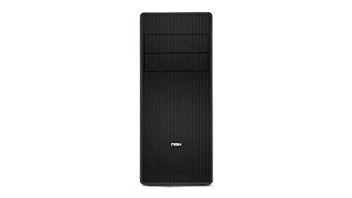 Nox Coolbay RX - NXCBAYRX - Caja de Ordenador ATX y Micro ATX, USB 3.0, Frontal Acabado Metal Mesh, Espacio hasta 3 Ventiladores, 4 Discos Duros y graficas hasta 370mm, Color Negro