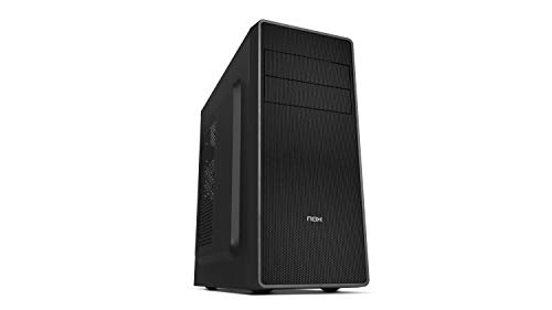 Nox Coolbay RX - NXCBAYRX - Caja de Ordenador ATX y Micro ATX, USB 3.0, Frontal Acabado Metal Mesh, Espacio hasta 3 Ventiladores, 4 Discos Duros y graficas hasta 370mm, Color Negro