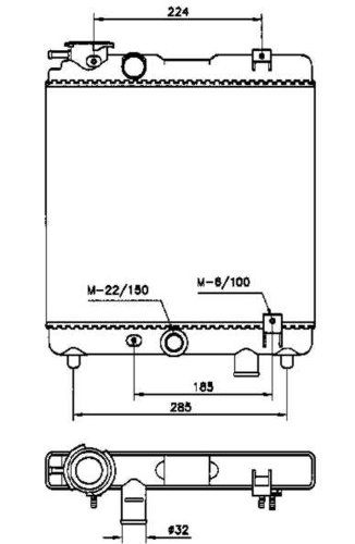 NRF 58659 Radiador, refrigeración del motor