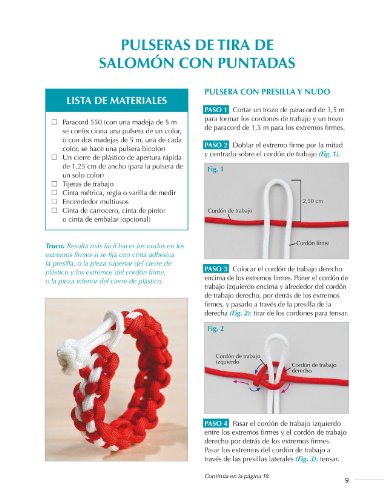 Nudos con paracord: 11 proyectos fáciles de hacer paso a paso de pulseras, diademas, llaveros... (EL LIBRO DE)