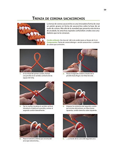 Nudos Prácticos Con Paracord: 35 proyectos paso a paso de pulseras, bolsos, tiras, nudos serpiente y trenzas para multiples usos (EL LIBRO DE)