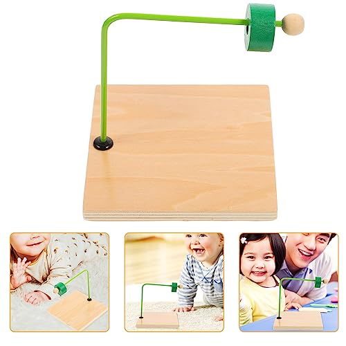 NUOLUX Monti Niños Montessori Discos Dowel Horizontal Montessori Juguetes para Niños Sensory Preschool Enseñar Aprender Educación Juguetes de Madera Discos para Niños Un Juguete Horizontal