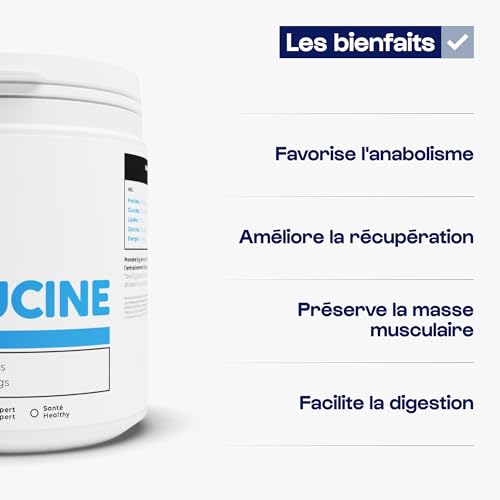 Nutrimuscle - Leucina (L-Leucina) - 300 g - Polvo - Efecto anabólico fuerte - Aumento de masa - Construcción y recuperación muscular