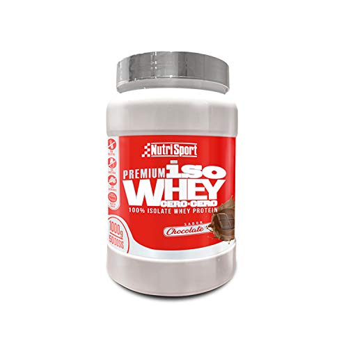 NUTRISPORT Iso Whey Cero Cero | Complemento Alimenticio Deportivo | Alto Contenido en Proteínas | Aumento de Masa Muscular | Mantenimiento Oseo (CHOCOLATE)