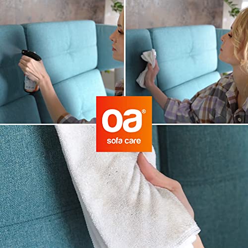 OA Kit de Limpieza Colchones y de Camas (Pack de 4) I Limpiador Colchones MATTRESS CARE I Limpia Tapicerias SOFA CARE I Limpiador Sofa, Textiles, Colchón I Bayeta de Limpieza de Microfibra I PFC-free