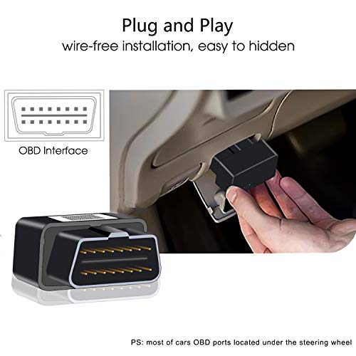 OBD Localizador GPS, JIMI Tracker GPS OB22 Plug&Play, Seguimiento en Tiempo Real, Geo-cercas, Sistema de Alerta para Automóviles, Camiones, Taxis OBDII