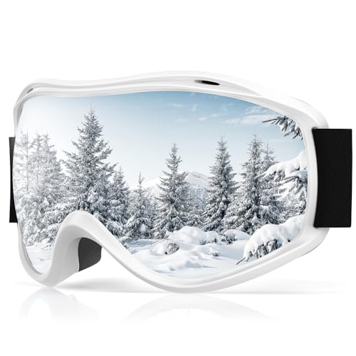 Occffy Gafas de Esquí Máscara Gafas Snowboard Antivaho OTG Gafas de Nieve para Hombre Mujer Protección UV Compatible con Casco Ski Goggles para Esquí, Ciclismo, Snowboard