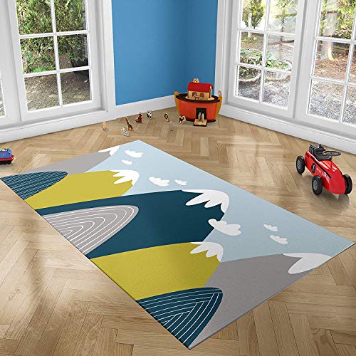 Oedim Alfombra Infantil Dibujos en Estrellas para Habitaciones PVC | 95 x 165 cm | Moqueta PVC | Suelo vinílico | Decoración del Hogar | Suelo Sintasol | Suelo de Protección Infantil |