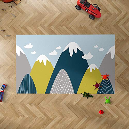 Oedim Alfombra Infantil Dibujos en Estrellas para Habitaciones PVC | 95 x 165 cm | Moqueta PVC | Suelo vinílico | Decoración del Hogar | Suelo Sintasol | Suelo de Protección Infantil |