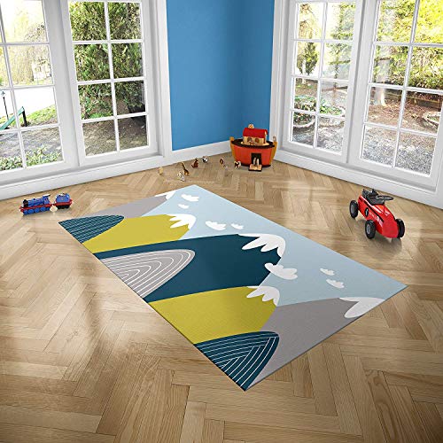 Oedim Alfombra Infantil Dibujos en Estrellas para Habitaciones PVC | 95 x 165 cm | Moqueta PVC | Suelo vinílico | Decoración del Hogar | Suelo Sintasol | Suelo de Protección Infantil |