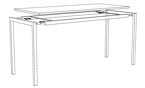 OFICIT Mesa de Oficina Ideal para teletrabajo, despachos, Sala de Estudios y Ordenadores. con Gran amplitud para Dar más Comodidad, con Estructura metálica perimetral Blanco (180x80, Roble)