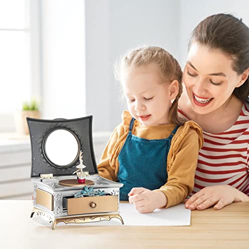 Ohicki Joyero de bailarina para niñas, caja de joyería musical con temática de bailarina para niñas y niñas pequeñas, regalo del día de la madre, figura giratoria de niña bailarina, caja de regalo de