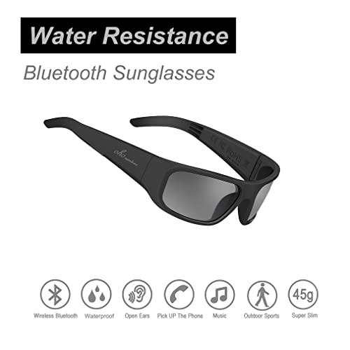 OhO Smart Glasses,Polarized Sunglasses with Bluetooth Speaker,Athletic/Outdoor UV Protection and Voice Control,Unisex(Grey Lens)