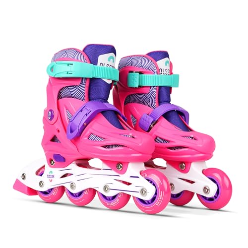 OLSSON Patines en línea Infantil Lite Sally Talla 28-35 - Sistema de Talla Ajustable - Rodamientos ABEC 7 - chasis Resistente al Impacto - Ruedas 64/70MM - Sujeción Regulable - Homologado (32-35)